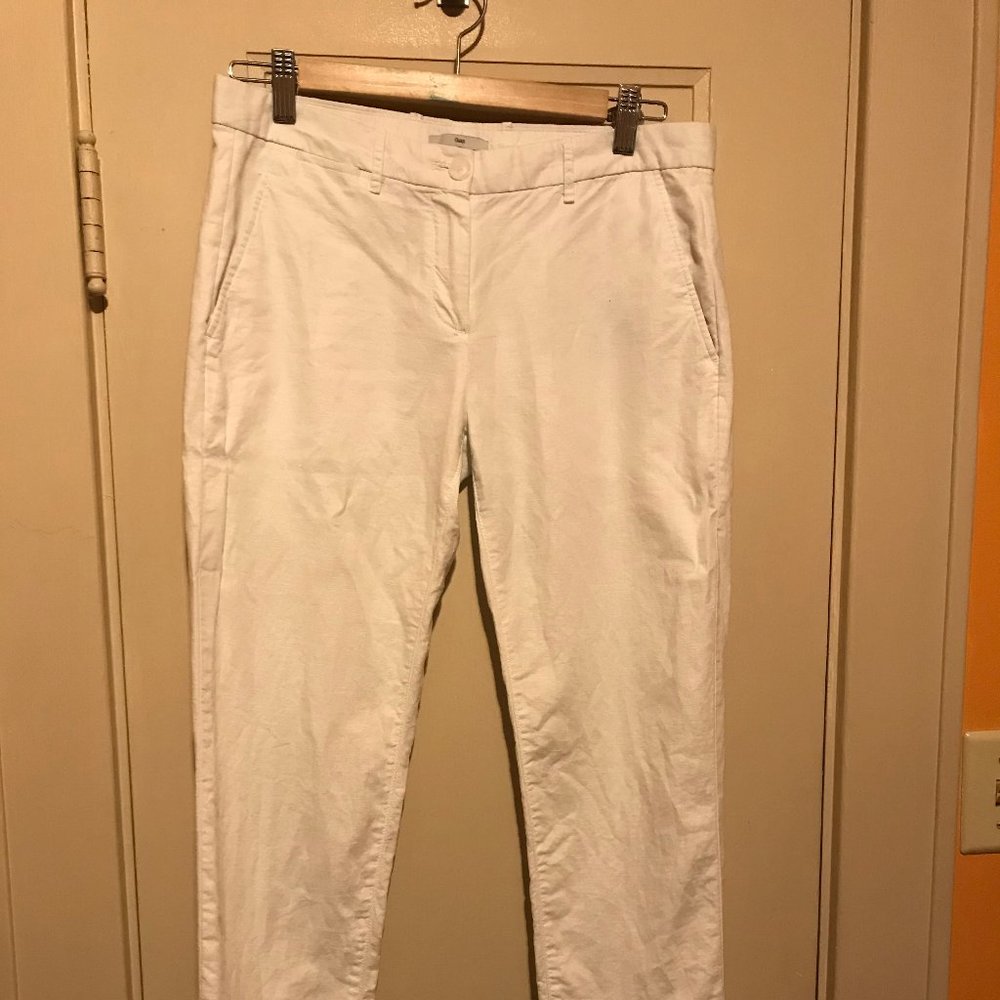 Gap Women's White Linen Pants, Size 0